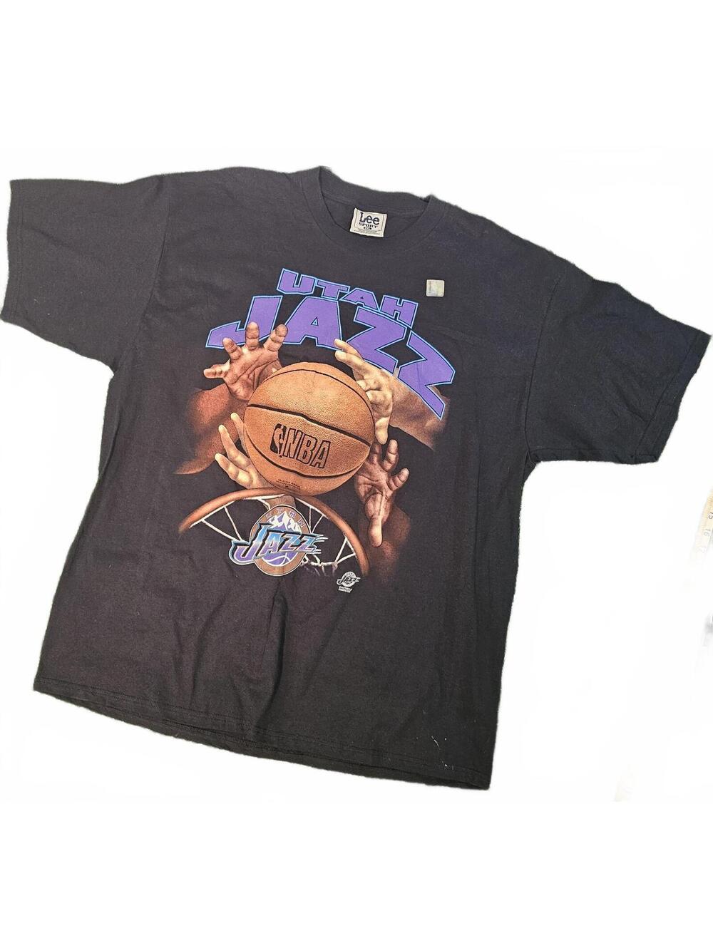 NWT Vintage 90s Utah Jazz Nutmeg Mills NBA Lee Sports Size 2XL